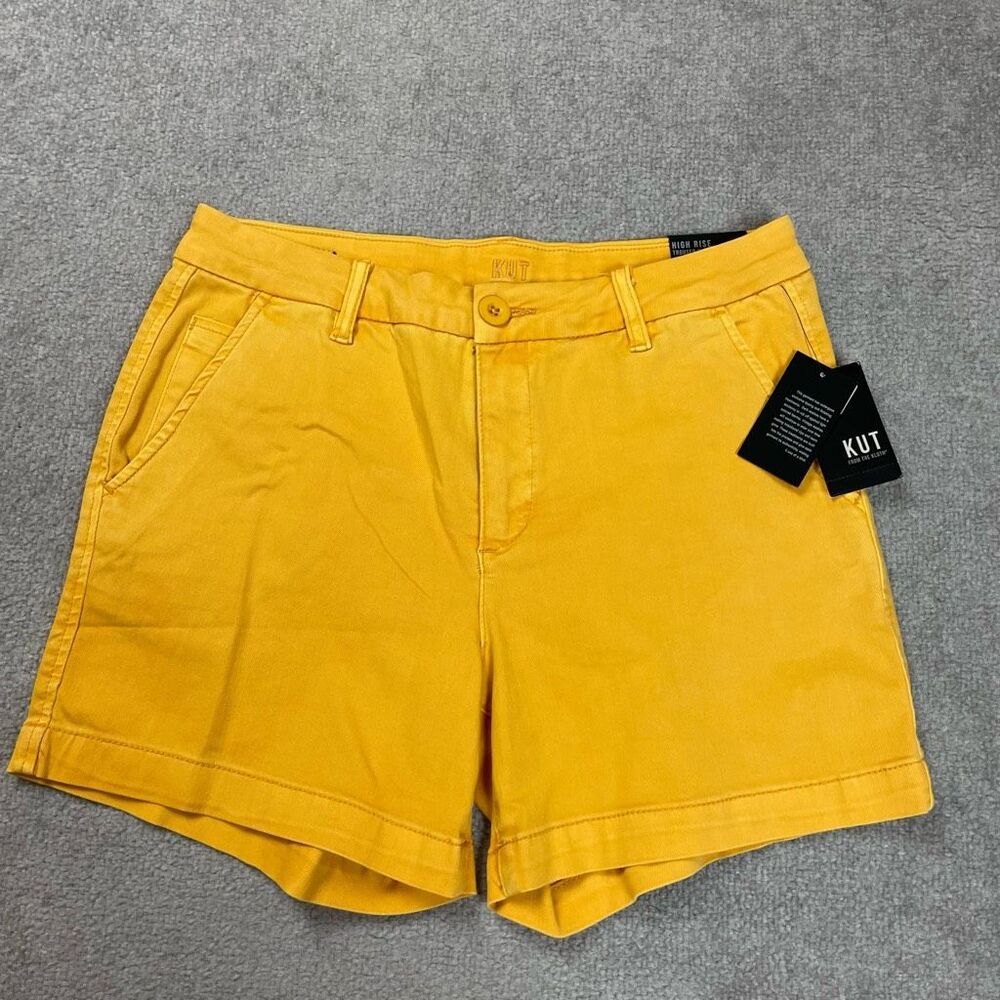 Kut from the Kloth Yellow Jean Shorts
